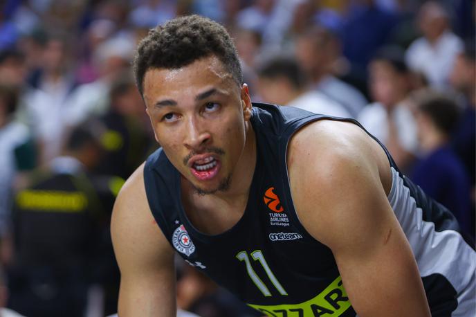 pretep Real Madrid Partizan Dante Exum | Dante Exum je krvavel iz ustnice, ima tudi poškodovan prst na nogi. | Foto Guliver Image