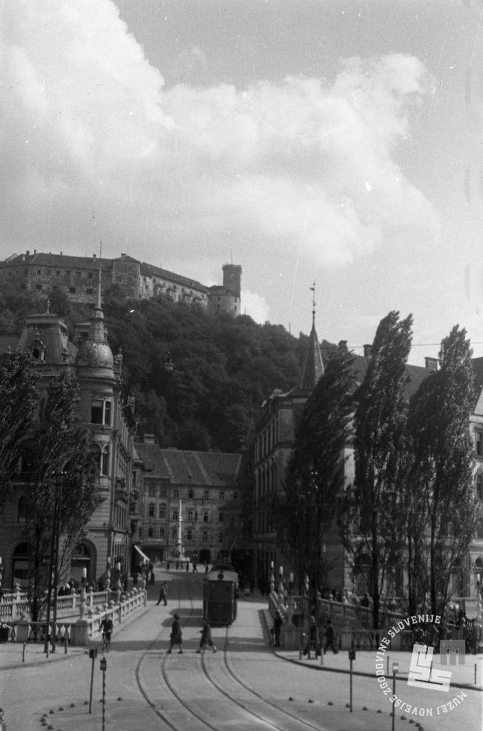 Stritarjeva ulica v 50. letih 20. stoletja | Foto: Foto: Jože Mally, hrani: Muzej novejše zgodovine Slovenije.