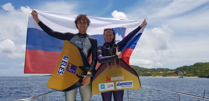 Samo Jeranko in Alenka Artnik sta junaka svetovnega prvenstva v Roatanu. | Foto: Osebni arhiv Sama Jeranka