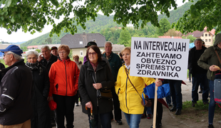 Zgornjesavinjčani s protestnim shodom opozorili na razmere v ZD Nazarje