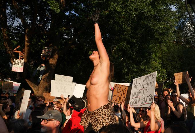 ukinitev pravice do splava, ZDA, protesti | Foto: Reuters