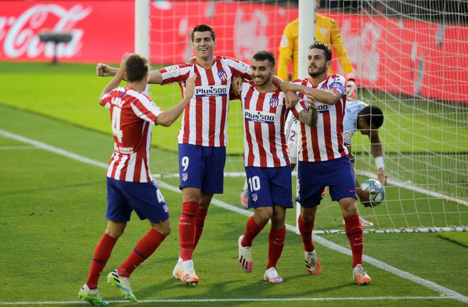 Atletico si je v tej sezoni že zagotovil najmanj četrto mesto, s tem pa tudi sodelovanje v ligi prvakov tudi v prihodnji sezoni.  | Foto: Reuters