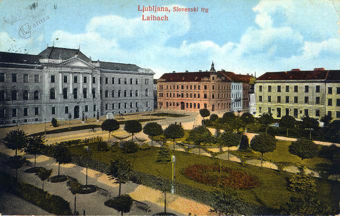 Miklošičev park leta 1912
 | Foto: Thomas Hilmes/Wikimedia Commons