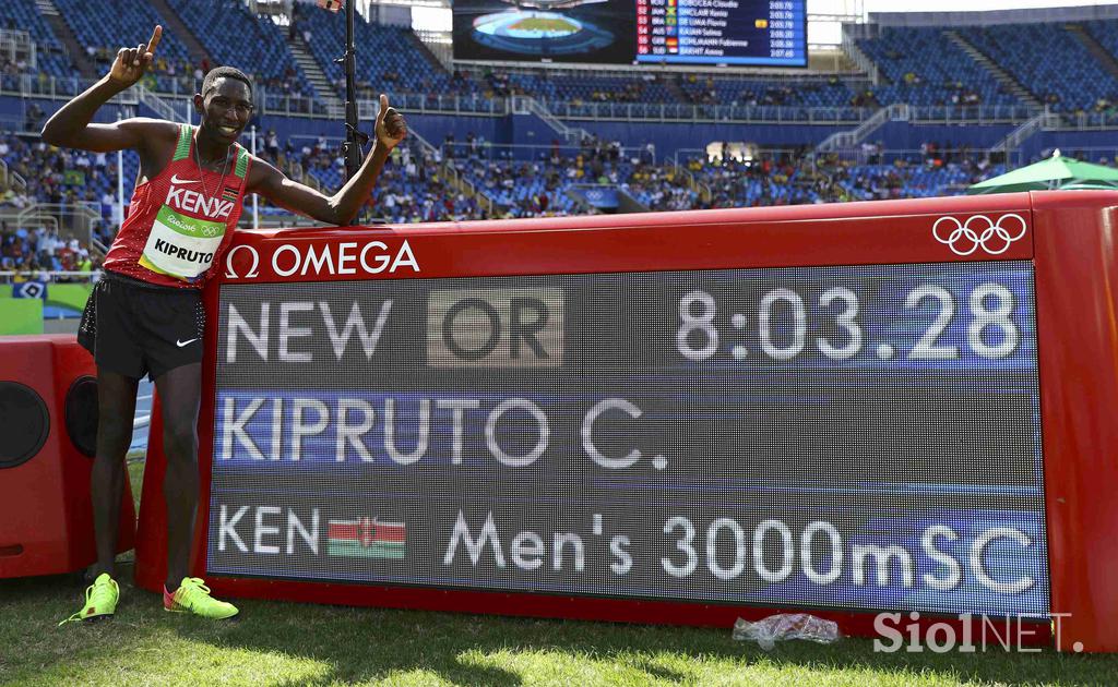 OI finale 3000 m zapreke Conseslus Kipruto Evan Jager Ezekiel Kemboi