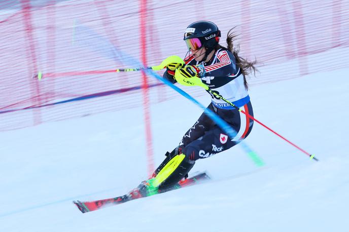 SP slalom Laurence St-Germain | Laurence St-Germain je prav na svetovnem prvenstvu prvič prismučala na stopničke. | Foto Reuters