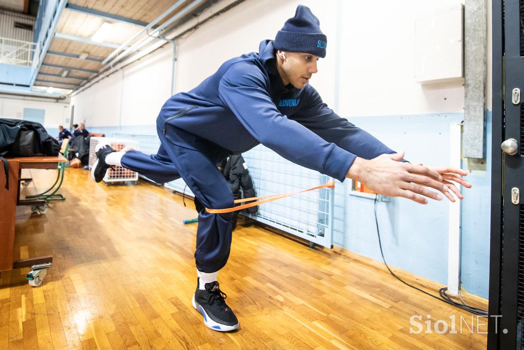 trening slovenska košarkarska reprezentanca