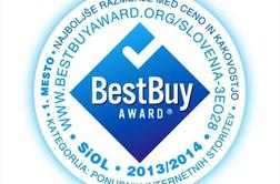 Telekom Slovenije prejel dve priznanji Best Buy Award