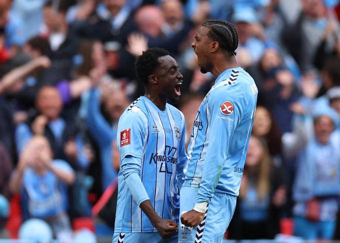 Veselje Coventryja ob preobratu na Wembleyju | Foto: Reuters