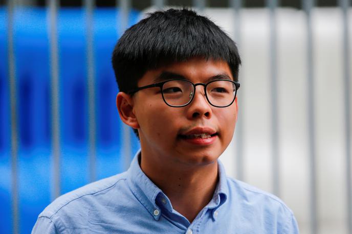 Joshua Wong | Joshua Wong po odločitvi sodišča ne bo smel kandidirati na novembrskih lokalnih volitvah v Hongkongu. | Foto Reuters