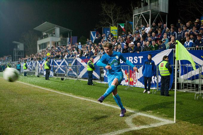 Pred petimi leti sta se Slovenija, takrat jo je vodil Slaviša Stojanović, in Škotska na Bonifiki v Kopru pred bučnimi gostujočimi navijači razšli z 1:1. | Foto: Vid Ponikvar