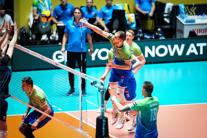 Slovenska odbojkarska reprezentanca je na evropskem prvenstvu na koncu osvojila bronasto medaljo. | Foto: VolleyballWorld