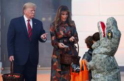 Donald in Melania priredila zabavo za noč čarovnic #video #foto