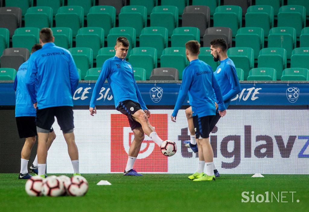 Slovenska nogometna reprezentanca trening Stožice