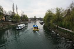 Sredi zime si je privoščil skok v hladno Ljubljanico #video