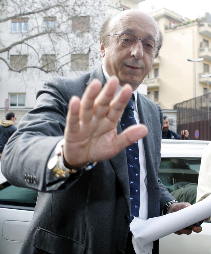 Najkrajšo je potegnil Luciano Moggi. | Foto: Reuters