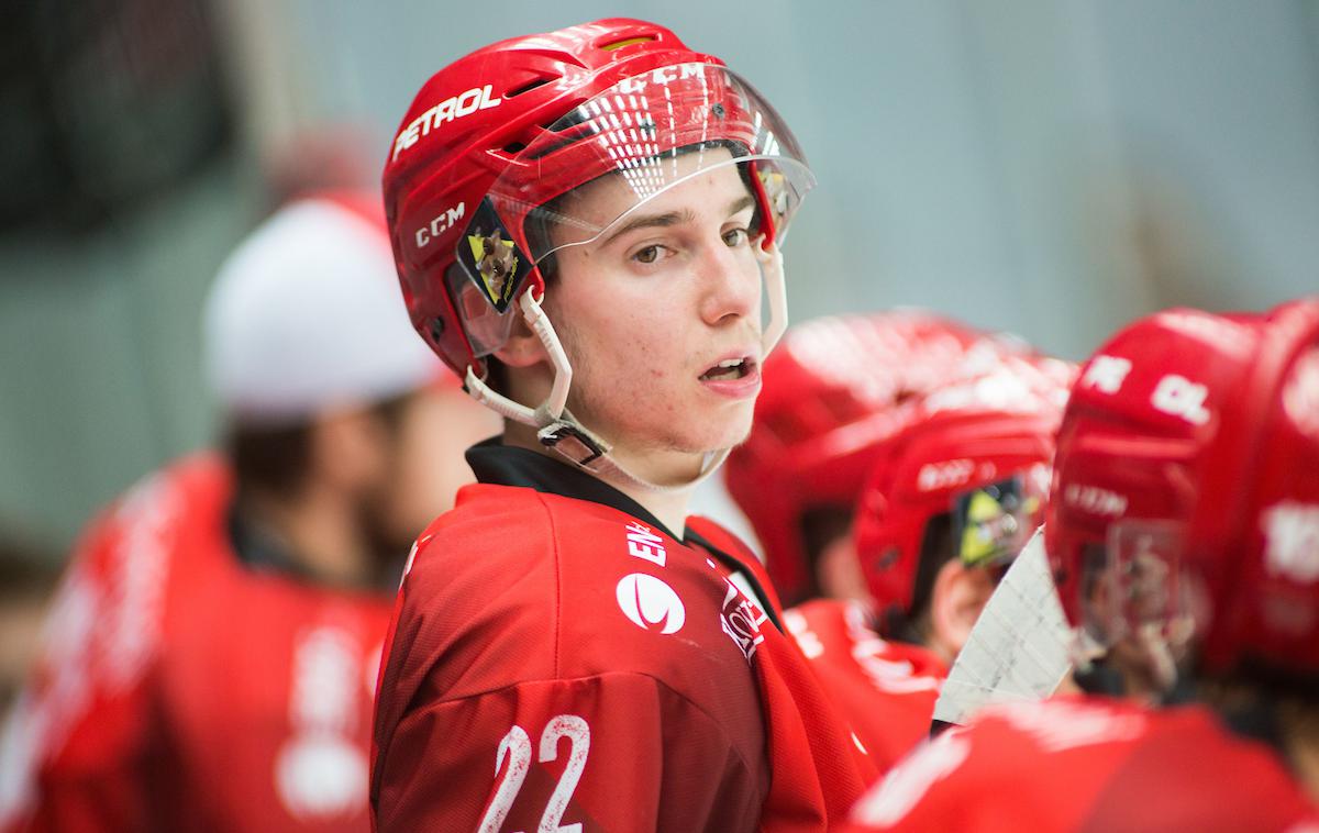 Erik Svetina HDD Jesenice | Obračun med Jeseničani in Celjani je bil odpovedan.  | Foto Peter Podobnik/Sportida