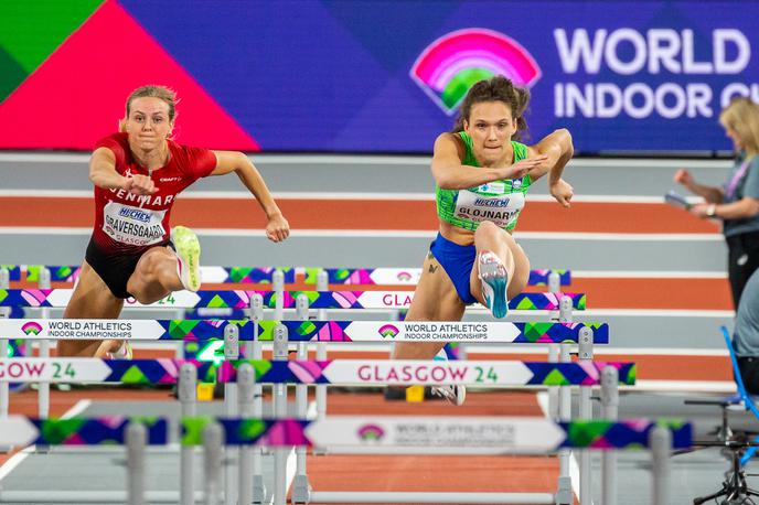 Nika Glojnarič, Glasgow 2024 | Nika Glojnarič je na svetovnem prvenstvu v dvorani v Glasgowu v polfinalu na 60 m ovire dosegla skupno 21. izid. | Foto Peter Kastelic/AZS