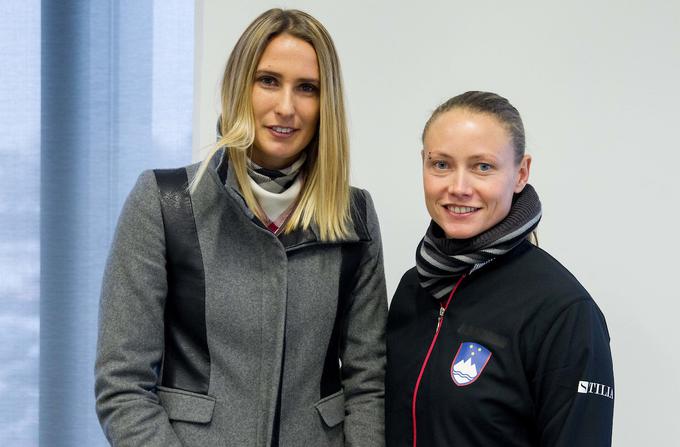 Polona Hercog in Tina Pisnik še v času, ko je bila Pisnikova kapetanka slovenske ženske reprezentance | Foto: Vid Ponikvar/Sportida