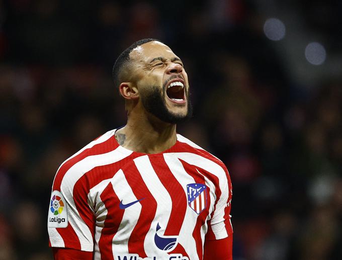 Memphis Depay je komaj dobro prišel v Madrid, pa je že debitiral za Atletico. | Foto: Reuters