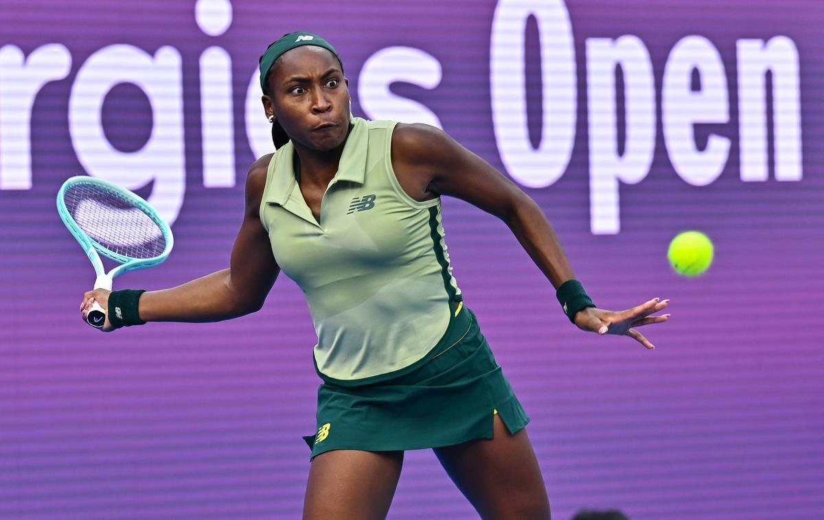 Coco Gauff | Coco Gauff je izpadla v drugem krogu turnirja v Katarju. | Foto Guliverimage