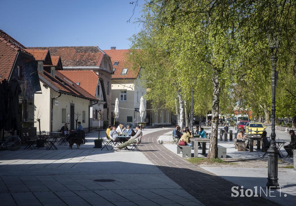 Odprtje gostinskih teras v Ljubljani