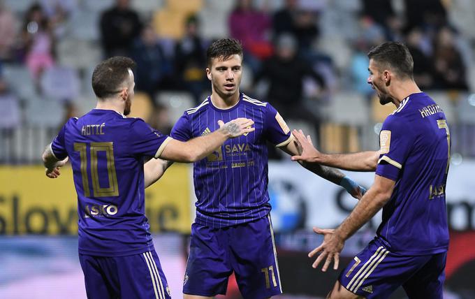 Maribor je v Ljudskem vrtu s 4:1 premagal Domžale, ki nadaljujejo s slabimi igrami. | Foto: Miloš Vujinović/Sportida