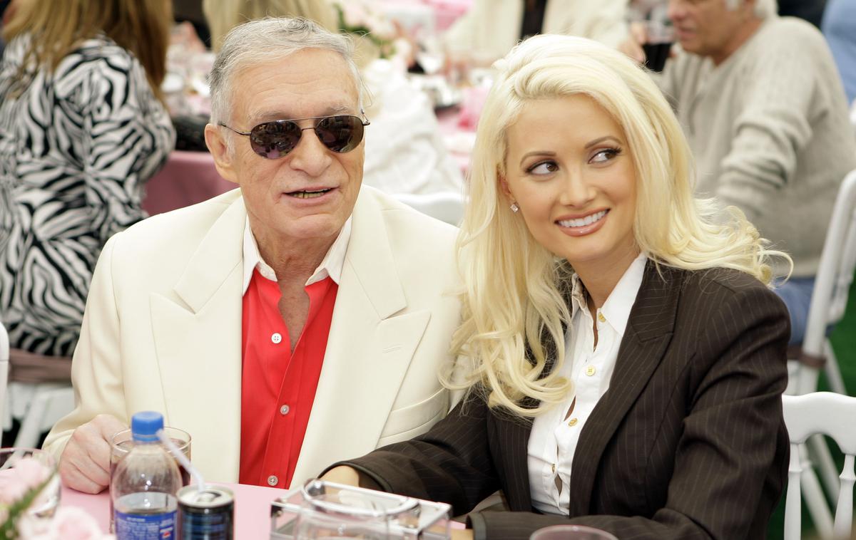 Hugh Hefner Holly Madison | Hugh Hefner in Holly Madison leta 2008. | Foto Guliverimage/AP