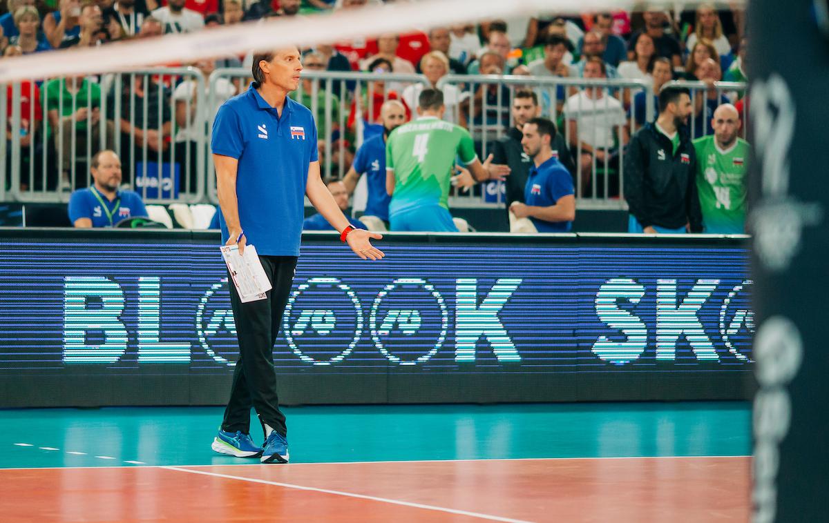 SP v odbojki 2022: Slovenija - Nemčija Gheorghe Cretu | Gheorghe Cretu je bil zadovoljen s predstavo svojih varovancev proti Nemčiji. | Foto Siniša Kanižaj/Sportida