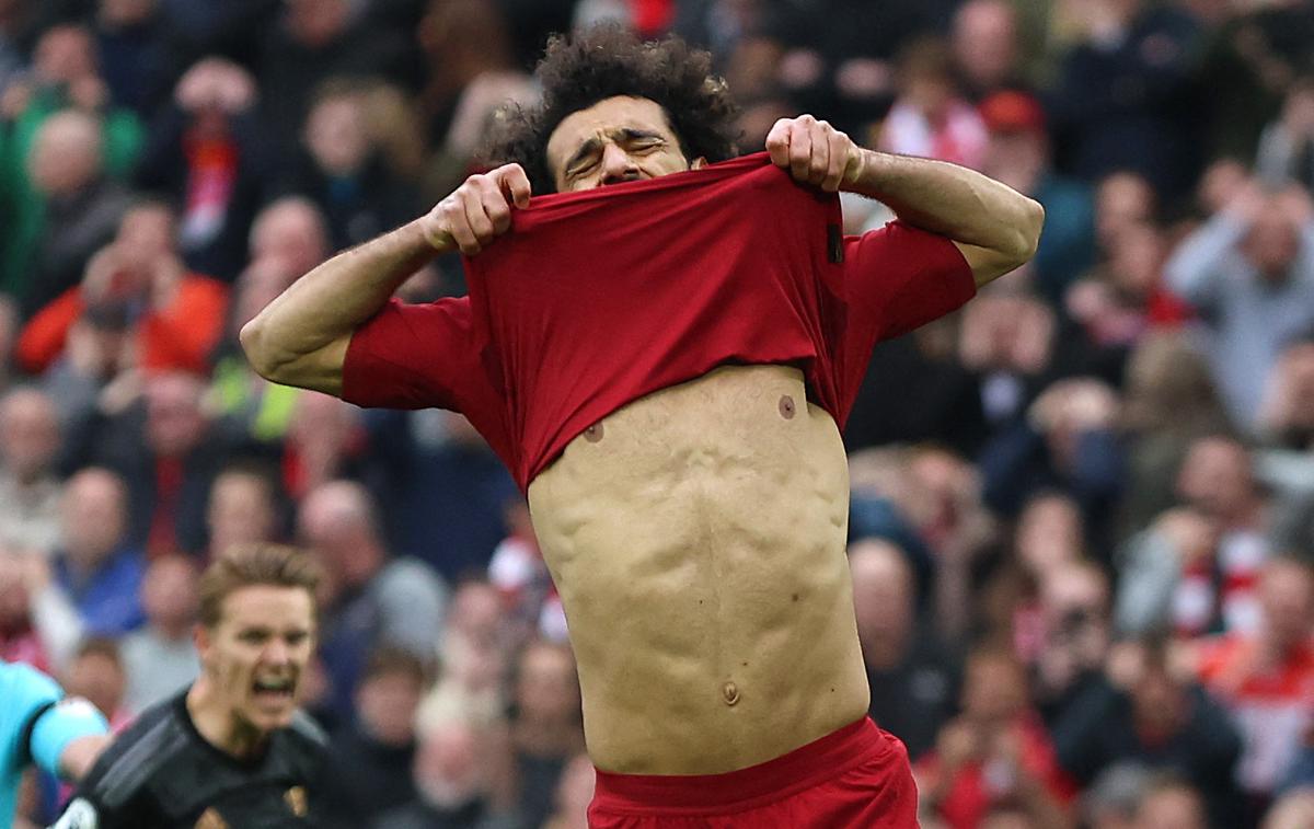 Mohamed Salah Liverpool | Odziv pove vse. Mohamed Salah ima očitno resne težave z izvajanjem 11-metrovk. | Foto Reuters