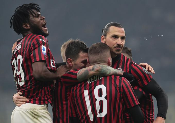 Milan na lestvici zaseda sedmo mesto. | Foto: Getty Images