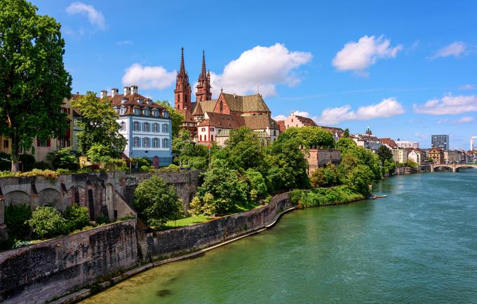 Basel je za Zürichom in Ženevo tretje največje mesto v Švici. | Foto: Shutterstock