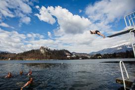 Bled zimsko plavanje rekreacija