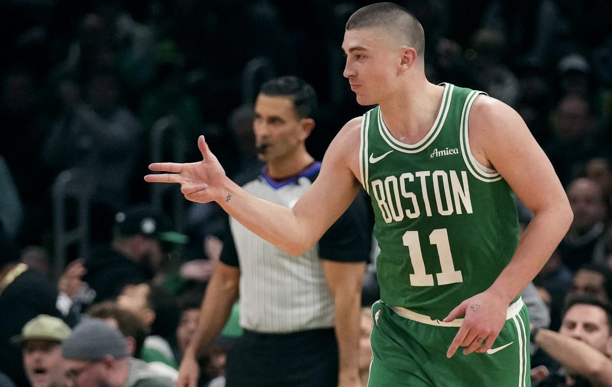 Payton Pritchard | Pri Bostonu je na zadnji tekmi blestel Payton Pritchard. | Foto Guliverimage