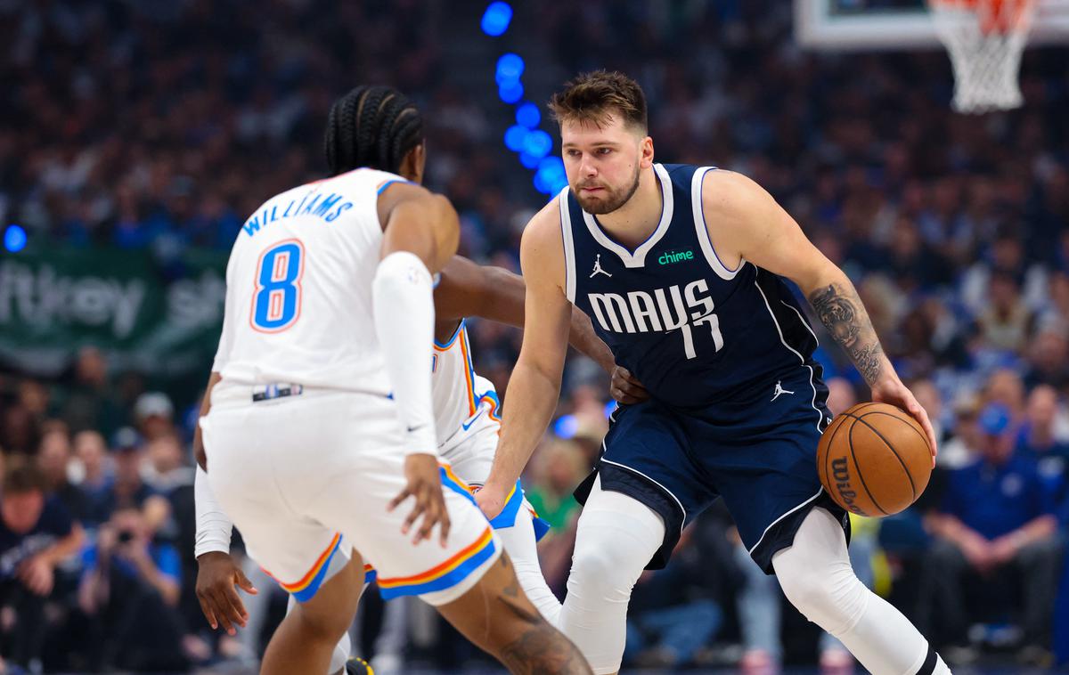 Dallas Mavericks Oklahoma City Thunder Luka Dončić | Luka Dončić je ključni mož Dallasa tudi na sobotni tretji tekmi konferenčnega polfinala. | Foto Reuters