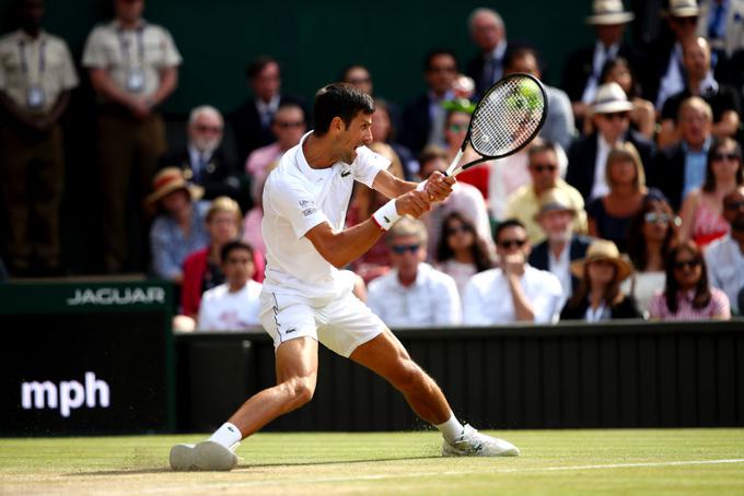 Tudi v tretjem nizu je Novak Đoković dobil podaljšano igro (7:5). | Foto: Gulliver/Getty Images