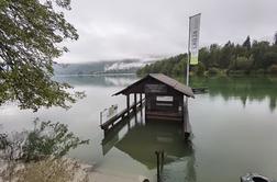 Ob oblinem deževju padla dva padavinska rekorda. Bohinjsko jezero močno naraslo. #foto