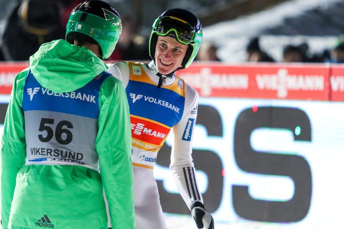 Peter Prevc Vikersund 2015 | Peter Prevc je leta 2015 v Vikersundu poletel do zmage in svetovnega rekorda. Kot prvi na svetu je poletel 250 metrov. | Foto Sportida