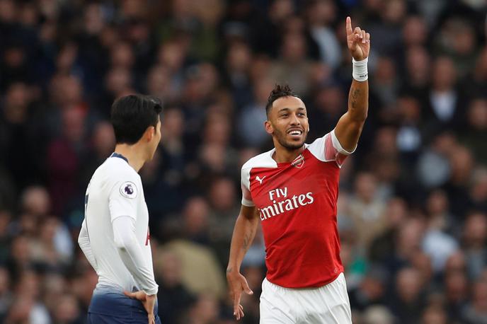 Aubameyang Arsenal Tottenham | Pierre-Emerick Aubameyang je prvi strelec angleškega prvenstva. | Foto Reuters