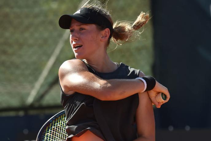 Kaja Juvan | Kaja Juvan bo prvič zaigrala v finalu med dvojicami. | Foto Gulliver/Getty Images