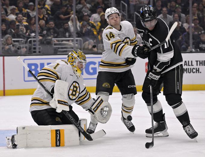 Anže Kopitar na zadnji tekmi proti Boston Bruins | Foto: Guliverimage