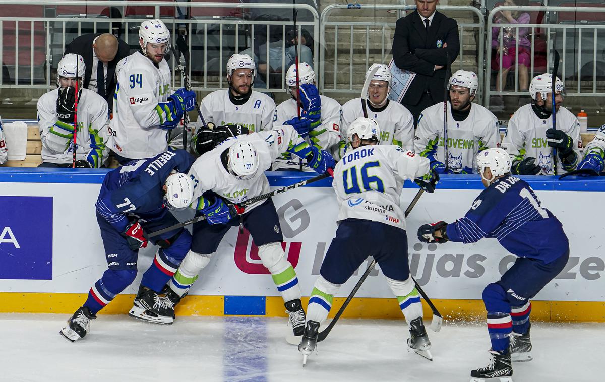 Slovenska hokejska reprezentanca : Francija | Slovenci po porazu s Francijo nimajo več možnosti za nastop na olimpijskih igrah. | Foto LHF