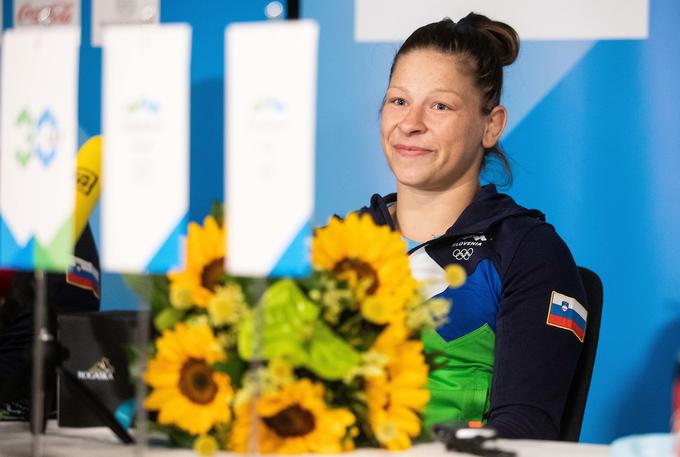 Tina Trstenjak sprejem Tokio 2020 | Foto: Vid Ponikvar/Sportida