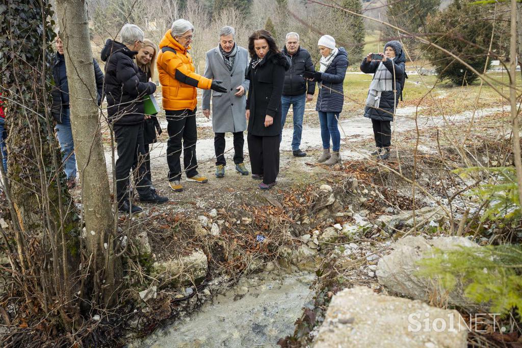 Obisk državnega sekretarja za koordinacijo po poplavah 2023 na Gorenjskem