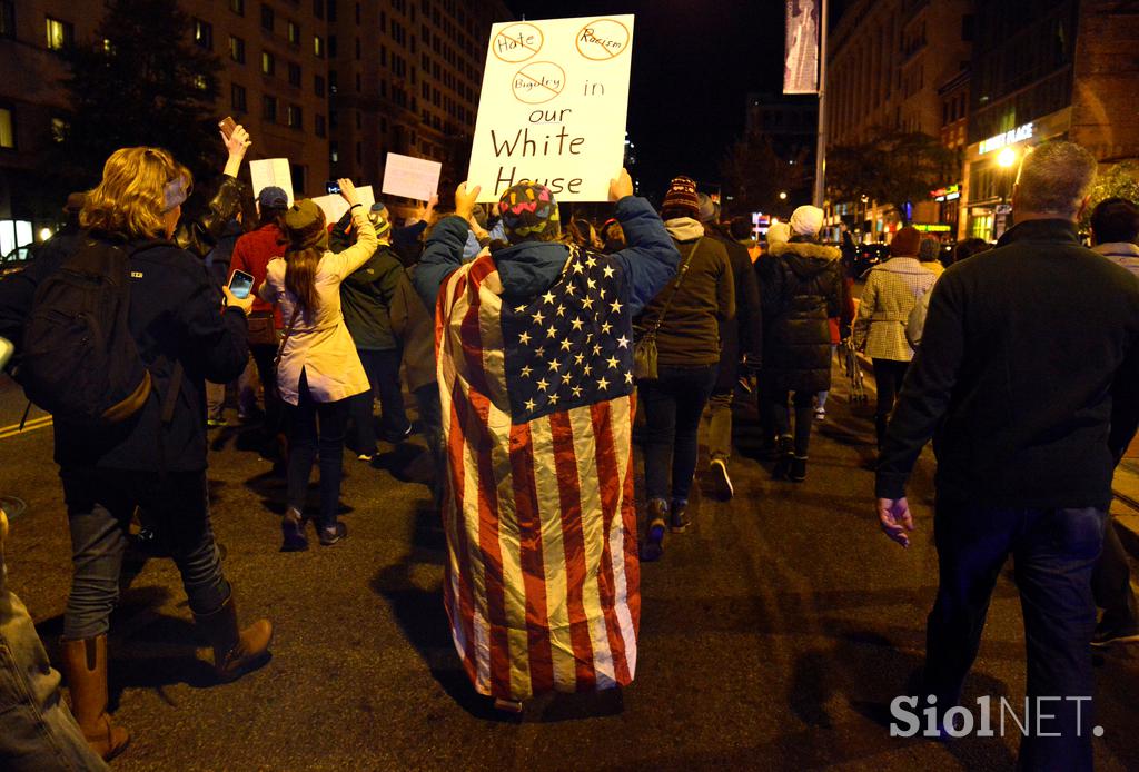 donald trump, protesti