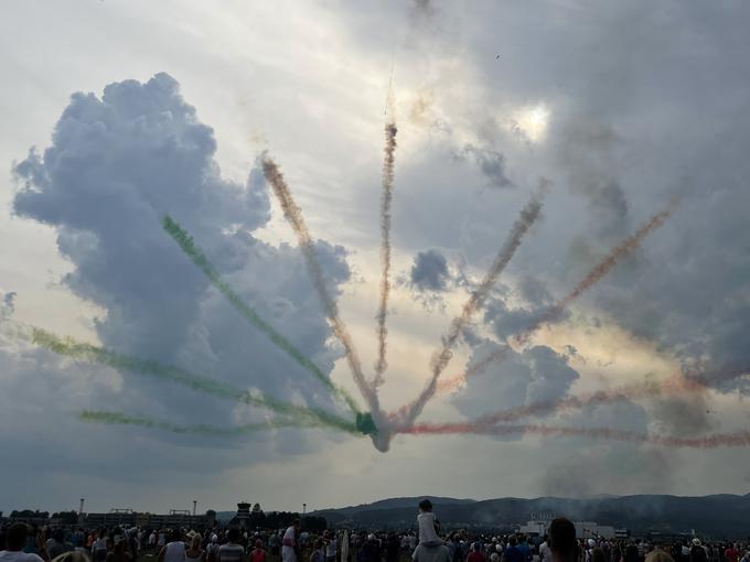 Skupina Frecce Tricolori letos praznuje svojo 60-letnico.  | Foto: Gregor Pavšič