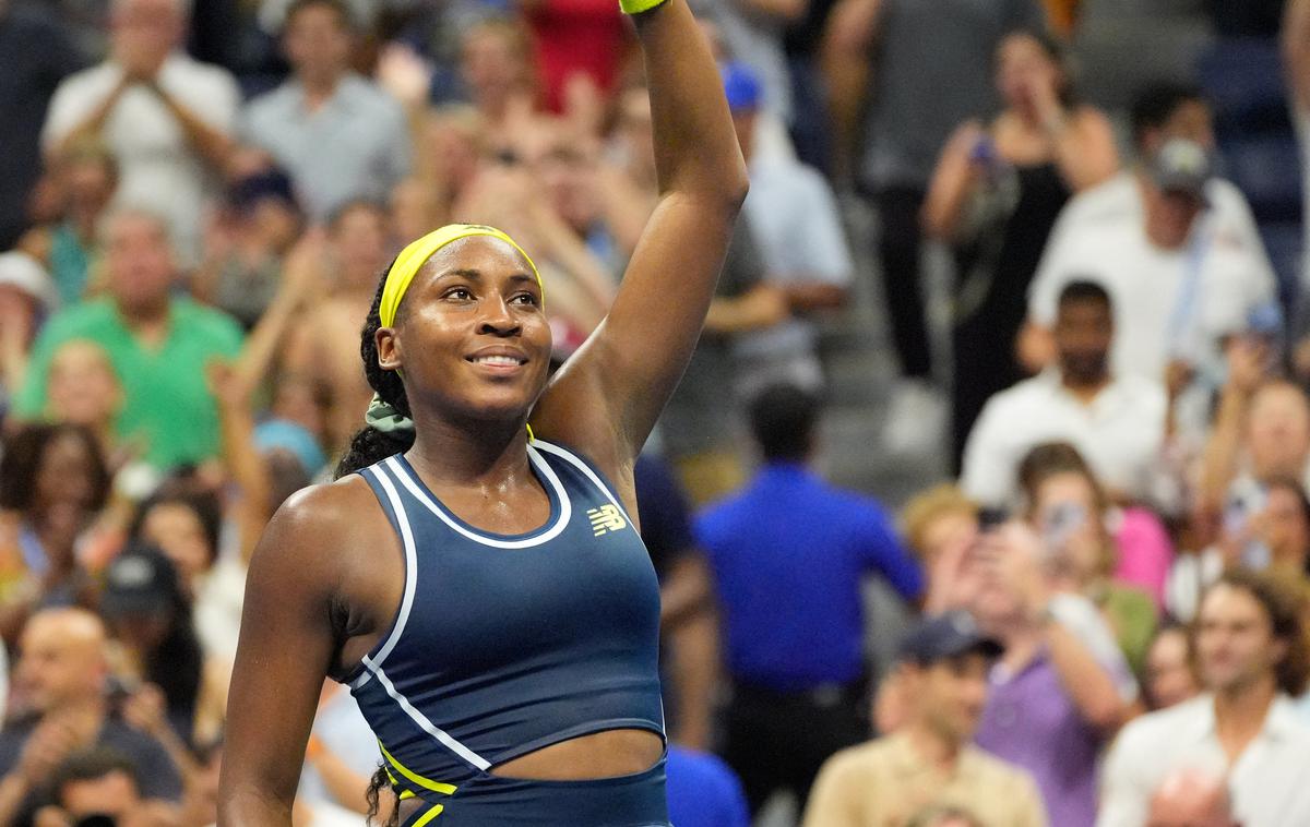 Coco Gauff | Branilki naslova na OP ZDA Coco Gauff gre za zdaj vse po maslu. | Foto Coco Gauff