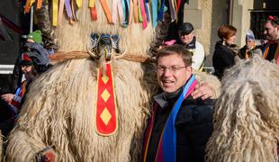 Ptujski pustni karneval je obiskal tudi Cerar #foto