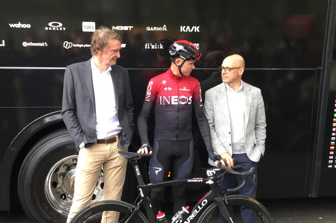 Chris Froome Team Ineos | Christopher Froome je zdaj prvi zvezdnik moštva Ineos. Sky je kupil najbogatejši Britanec, petrokemični magnat Jim Radcliffe (levo). | Foto Reuters