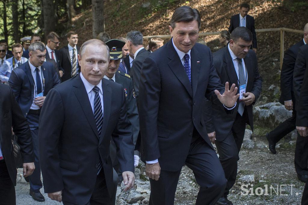 Borut Pahor Vladimir Putin Ruska kapelica Vršič