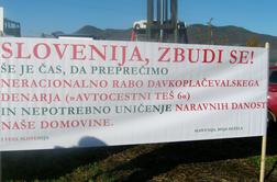 Protestniki: Zaradi hitre ceste se bo moralo preseliti 43 družin